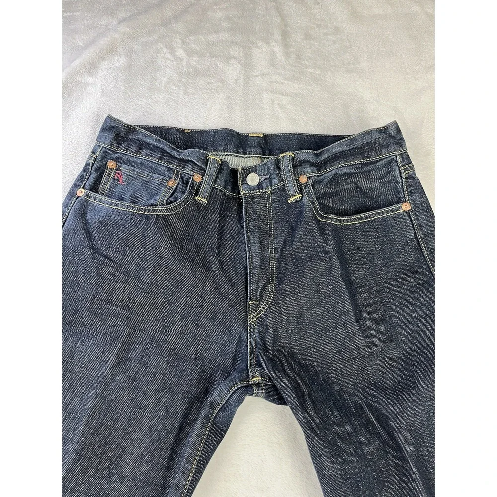 VTG POLO RALPH LAUREN Jeans Men 33x30 Black 381 Slim Fit Final Destination USA